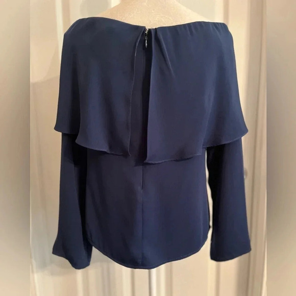 Naked Zebra off‎ the shoulder top in a navy color size S NWT - Picture 9 of 11